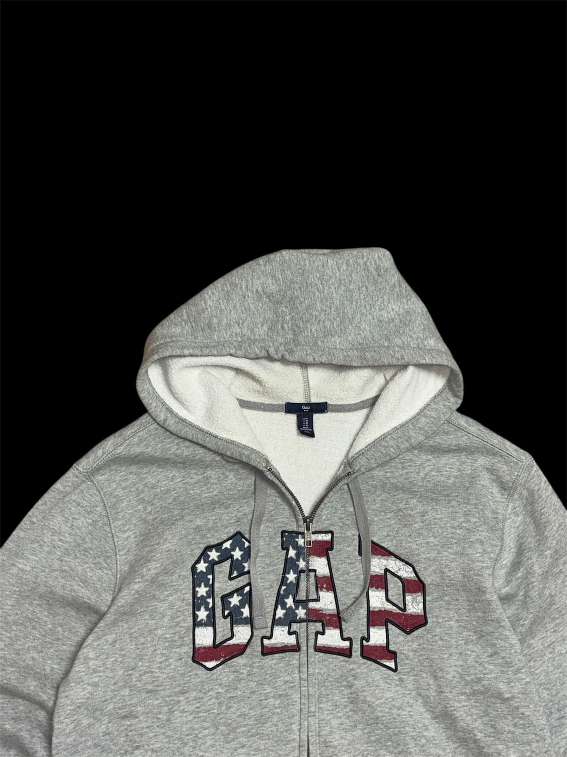 gap 갭 성조기 로고 후드 집업 상품이미지6