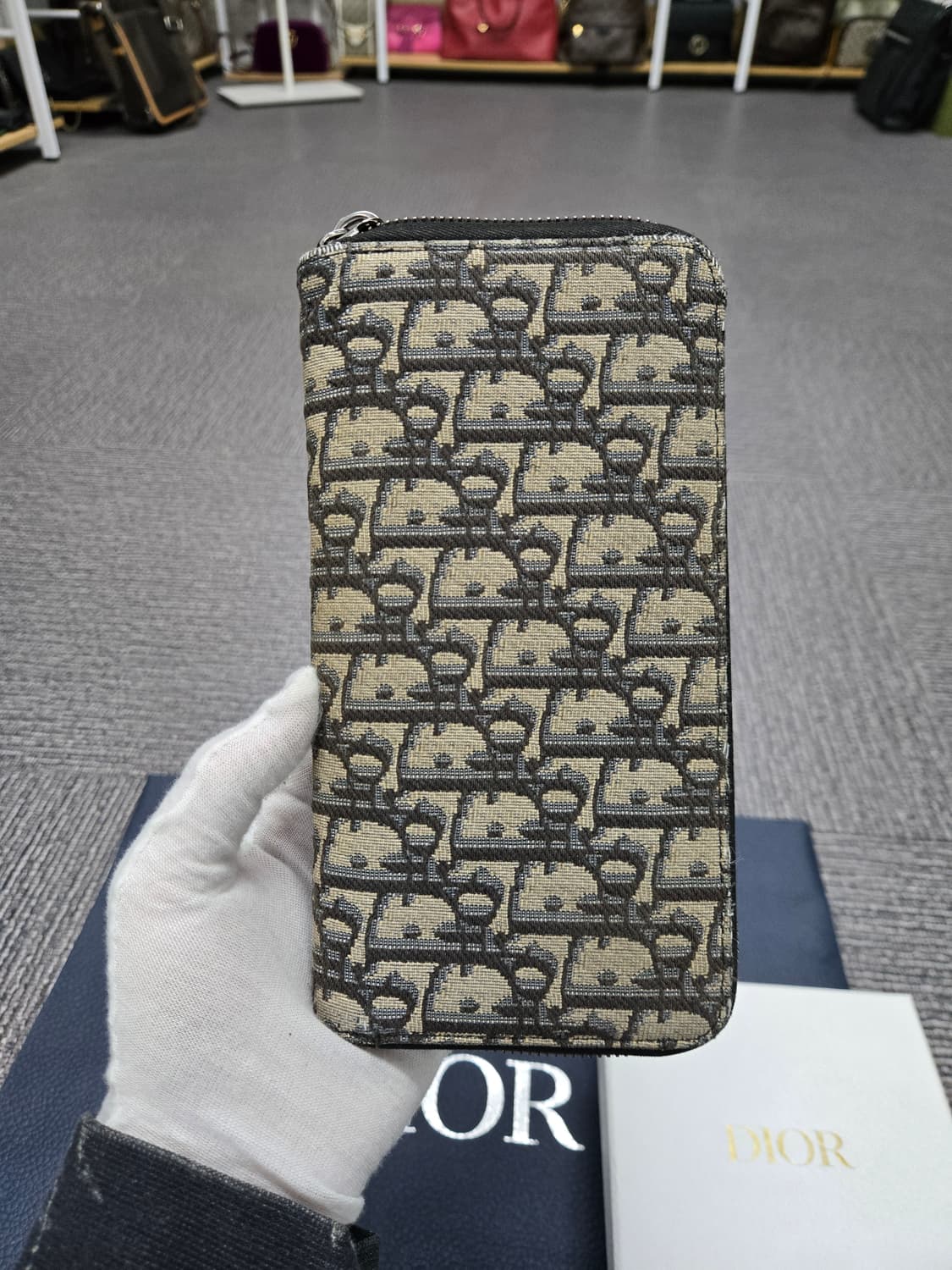 [특가][정품] 디올 오블리크 지퍼돌이 장지갑 상품이미지2