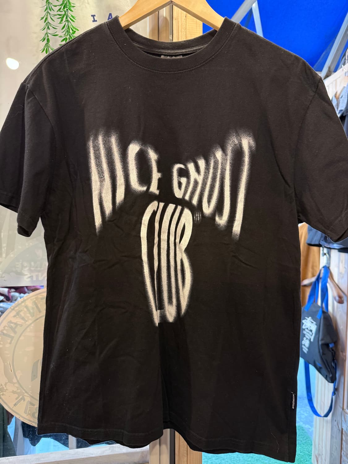 나이스고스트클럽 스크림 로고 블랙 티셔츠 상품이미지1