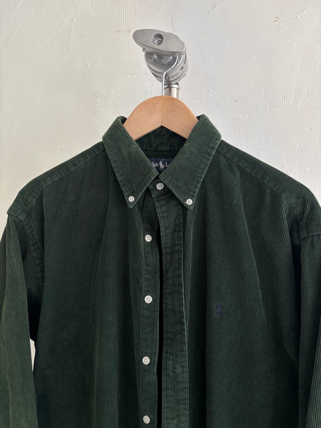 Polo 폴로 랄프로렌 다크그린 컬러 코듀로이 오버사이즈 블레이크 셔츠 상품이미지4