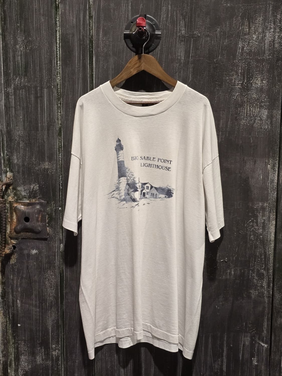 90s Lighthouse T-shirt / made in U.S.A 상품이미지1