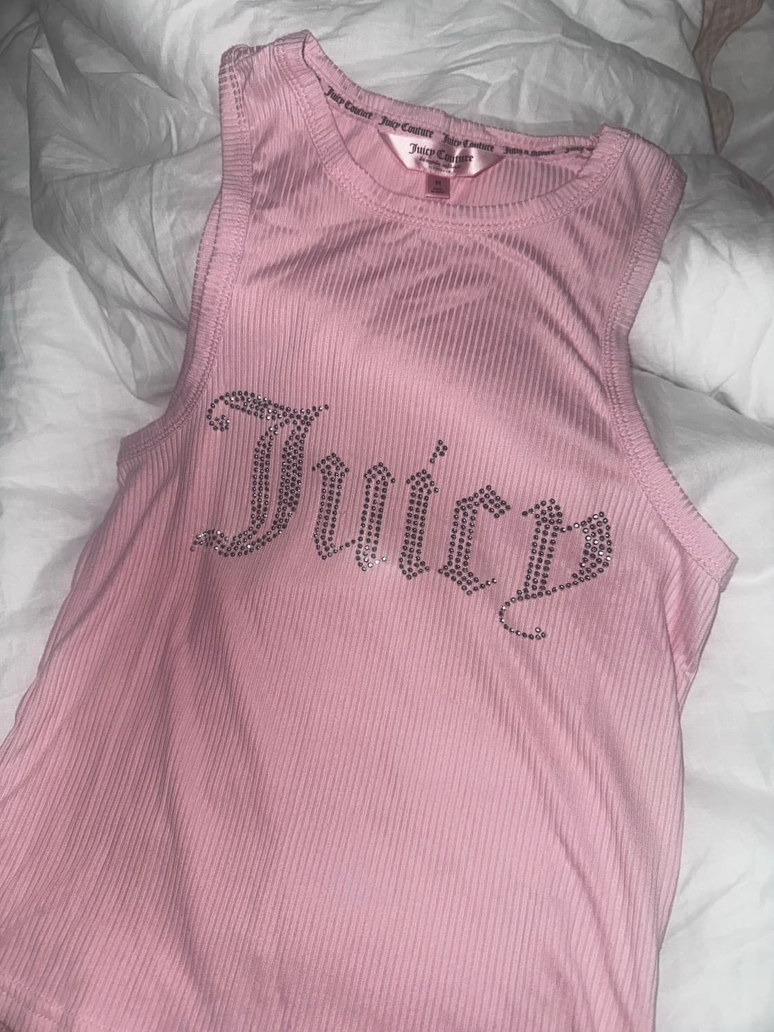 쥬씨꾸뛰르 핑크 나시 탑 상품이미지1