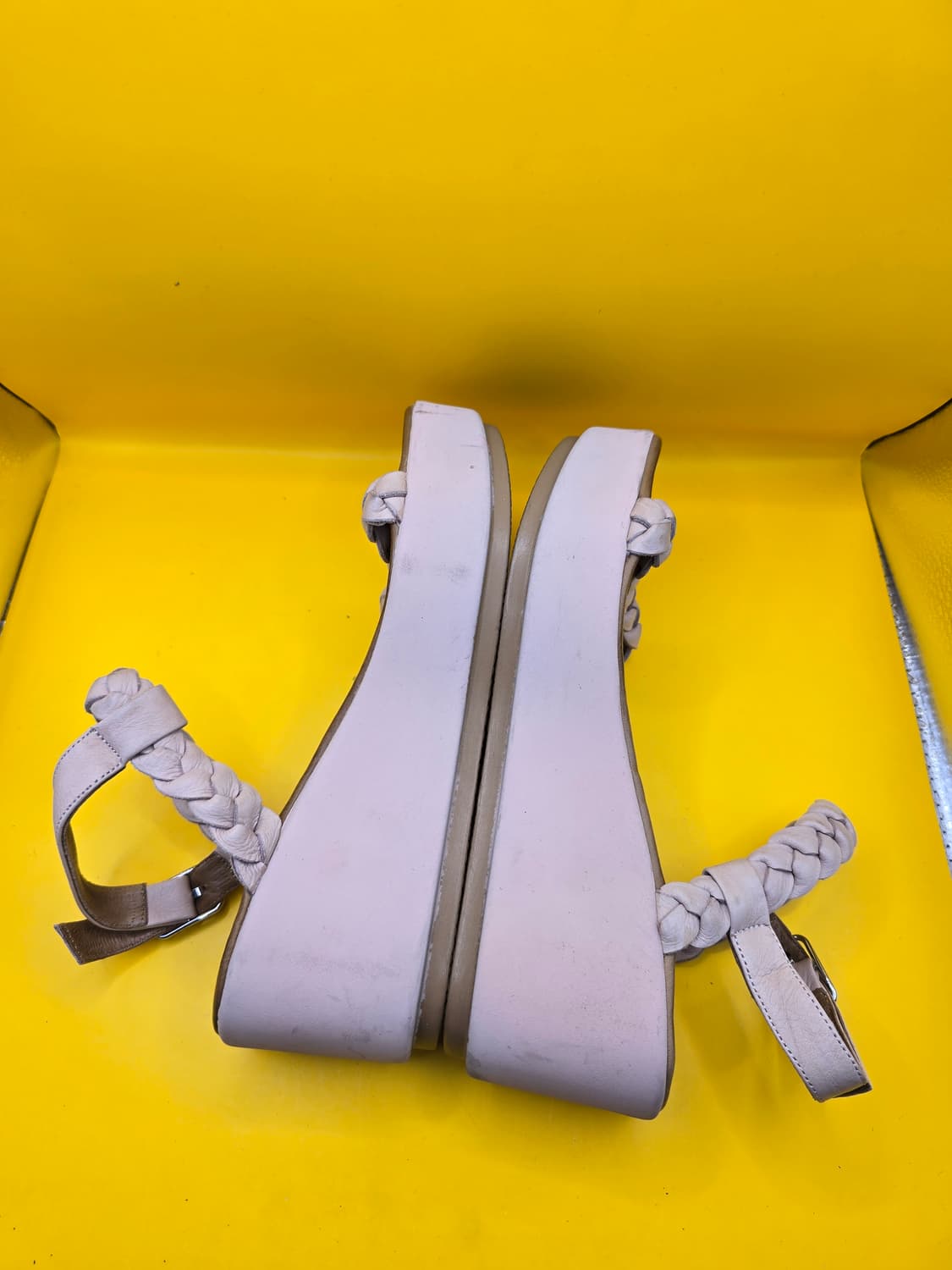 미소페 가죽 웨지샌들 230 / 약 6.5cm 상품이미지6