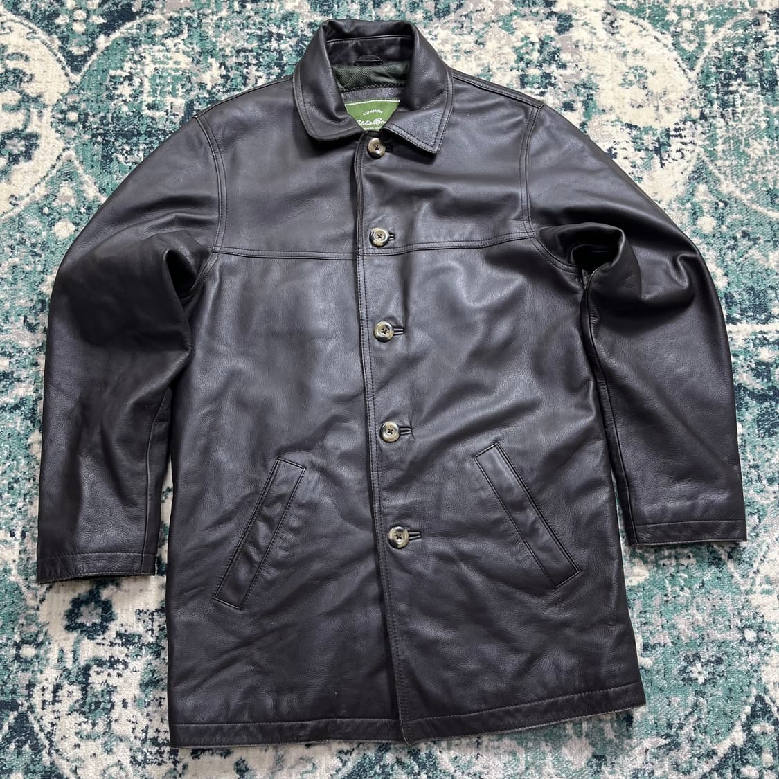 90s Eddie Bauer Jacket 에디바우어 가죽 자켓(S) 상품이미지2