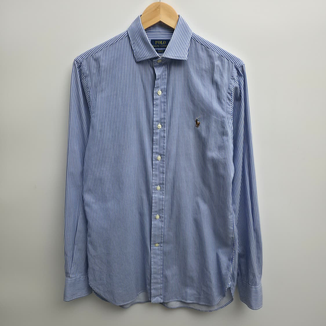 [M] 폴로 랄프로렌 스트라이프 셔츠 블루 상품이미지1