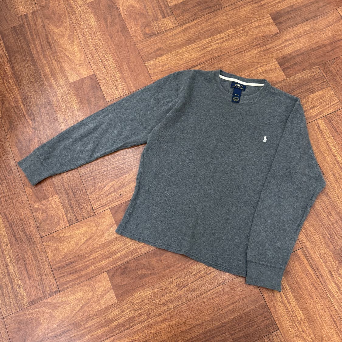 M 폴로 랄프로렌 와플 라운드 쭉티 긴팔 티셔츠  상품이미지2