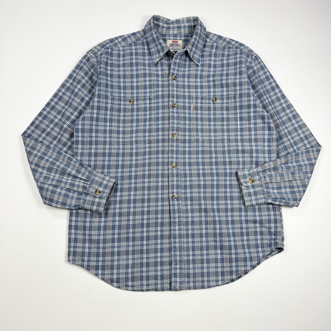 리바이스 오리지널 헤비 코튼 체크셔츠 (L) 상품이미지2
