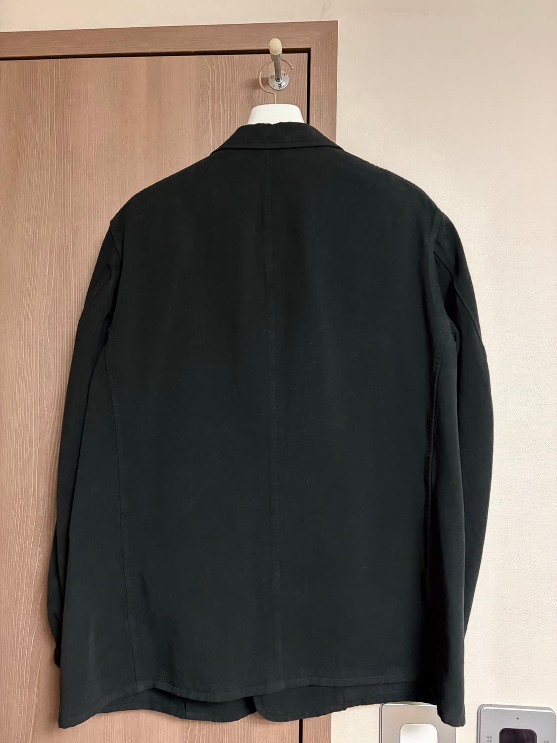 [1]24aw 코모리 가먼트다이드 자켓 블랙 상품이미지2