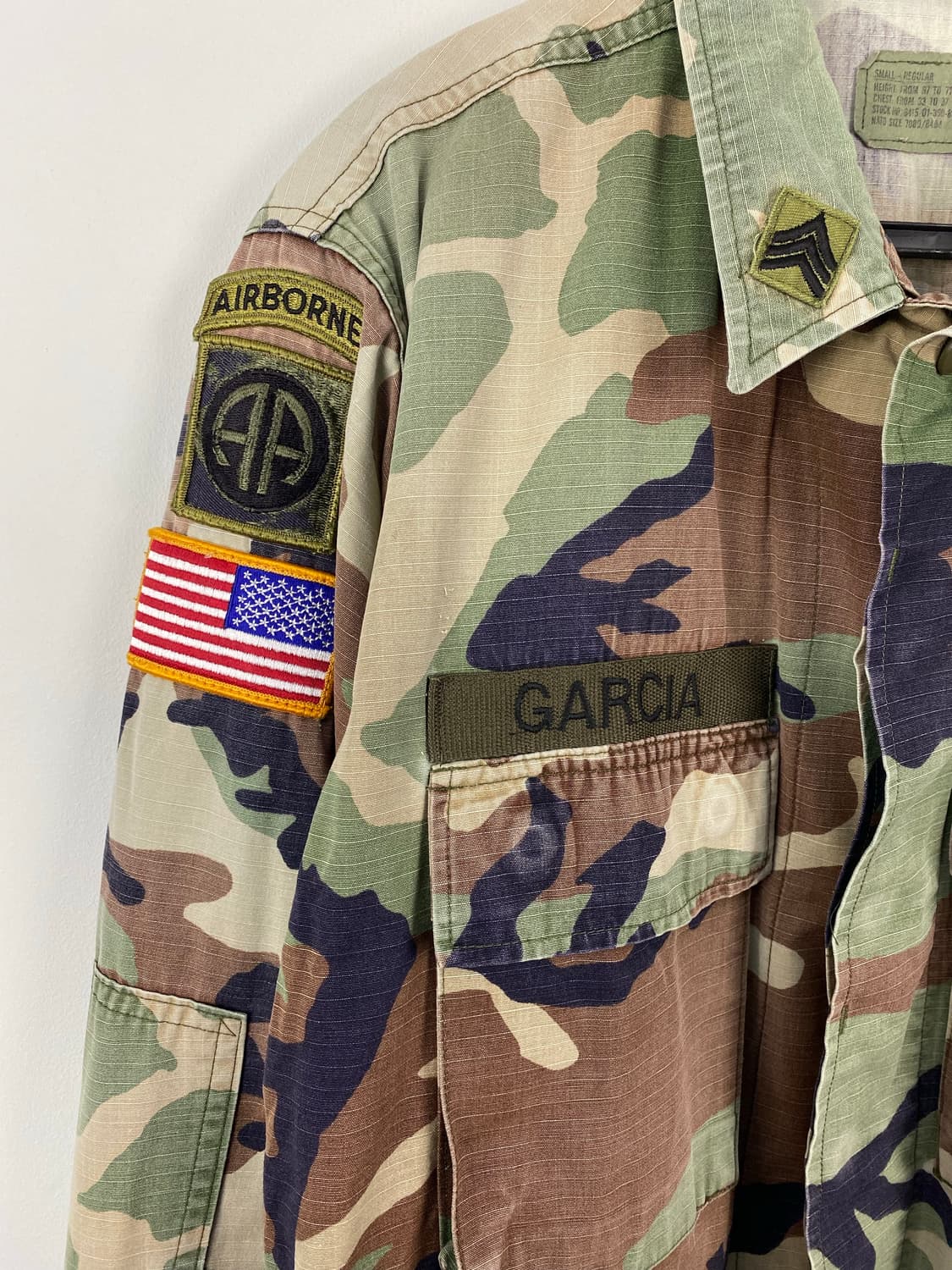 미군 US ARMY 우드랜드 bdu 컴뱃 셔츠 S <532> 상품이미지3