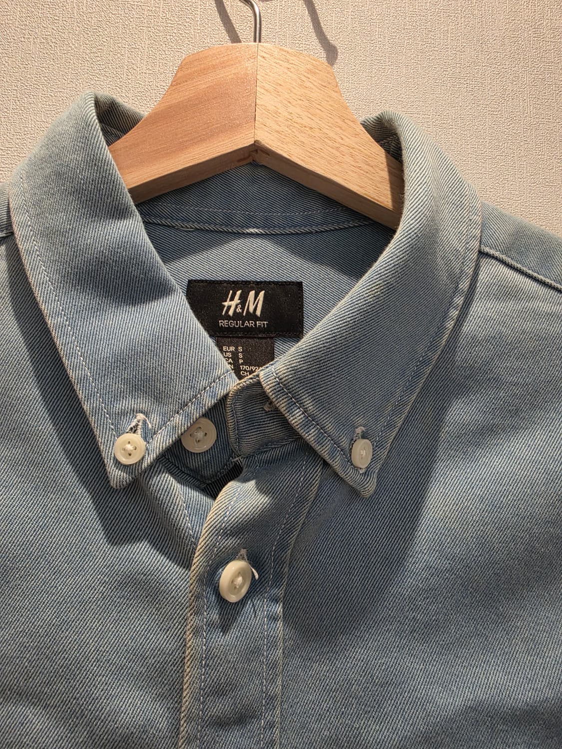 H&M 에이치엔앰 데님 셔츠  상품이미지4