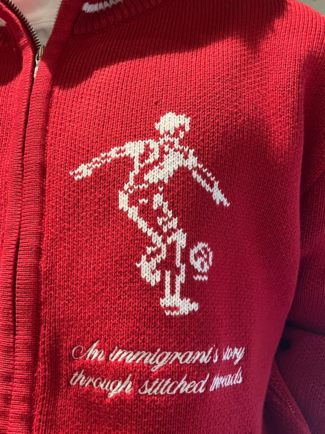 Dear Ermina 풋볼 가디건 스웨터 M 상품이미지6