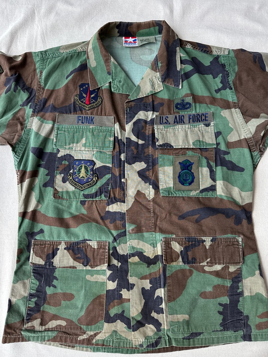 미공군 프로퍼 우드랜드 립스탑 BDU 자켓 M-R 100 상품이미지5