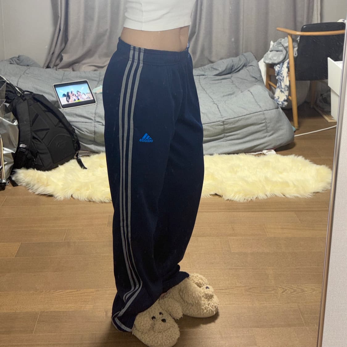 아디다스 트레이닝 삼선 트랙 팬츠 바지 네이비 상품이미지1