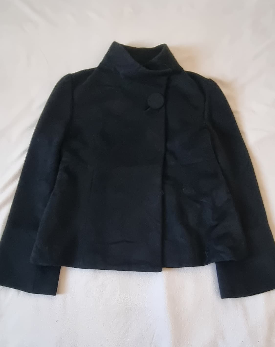 빈티지 모리걸 하구미 갸루 블랙 코트 상품이미지1