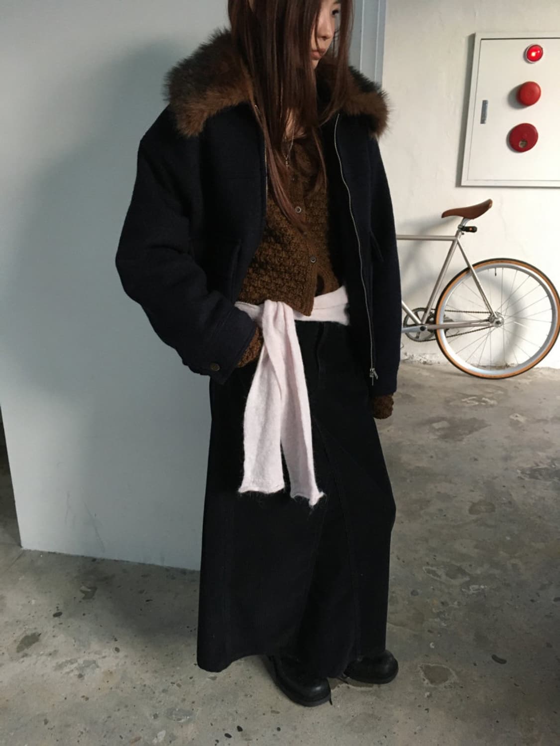 BREATHE 브리드 그레이프 울 가디건 상품이미지4