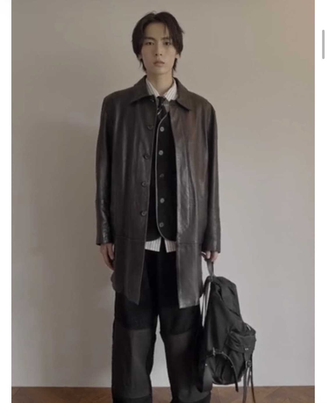 [s] youth  Leather Car Coat 유스 레더 카 코트 상품이미지2