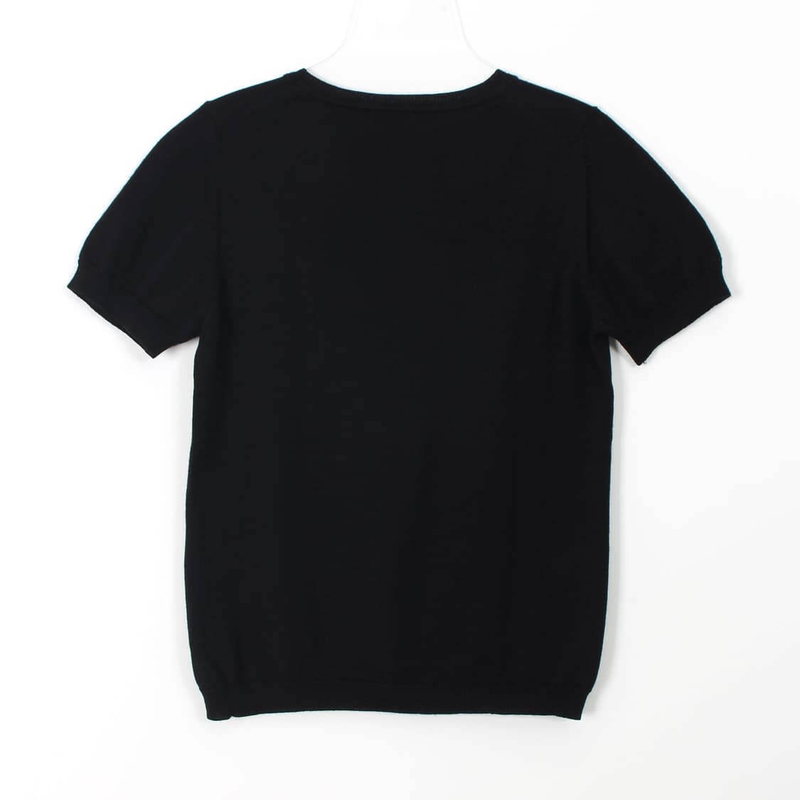 버버리 블랙 메리노울 반팔 니트 S 상품이미지9