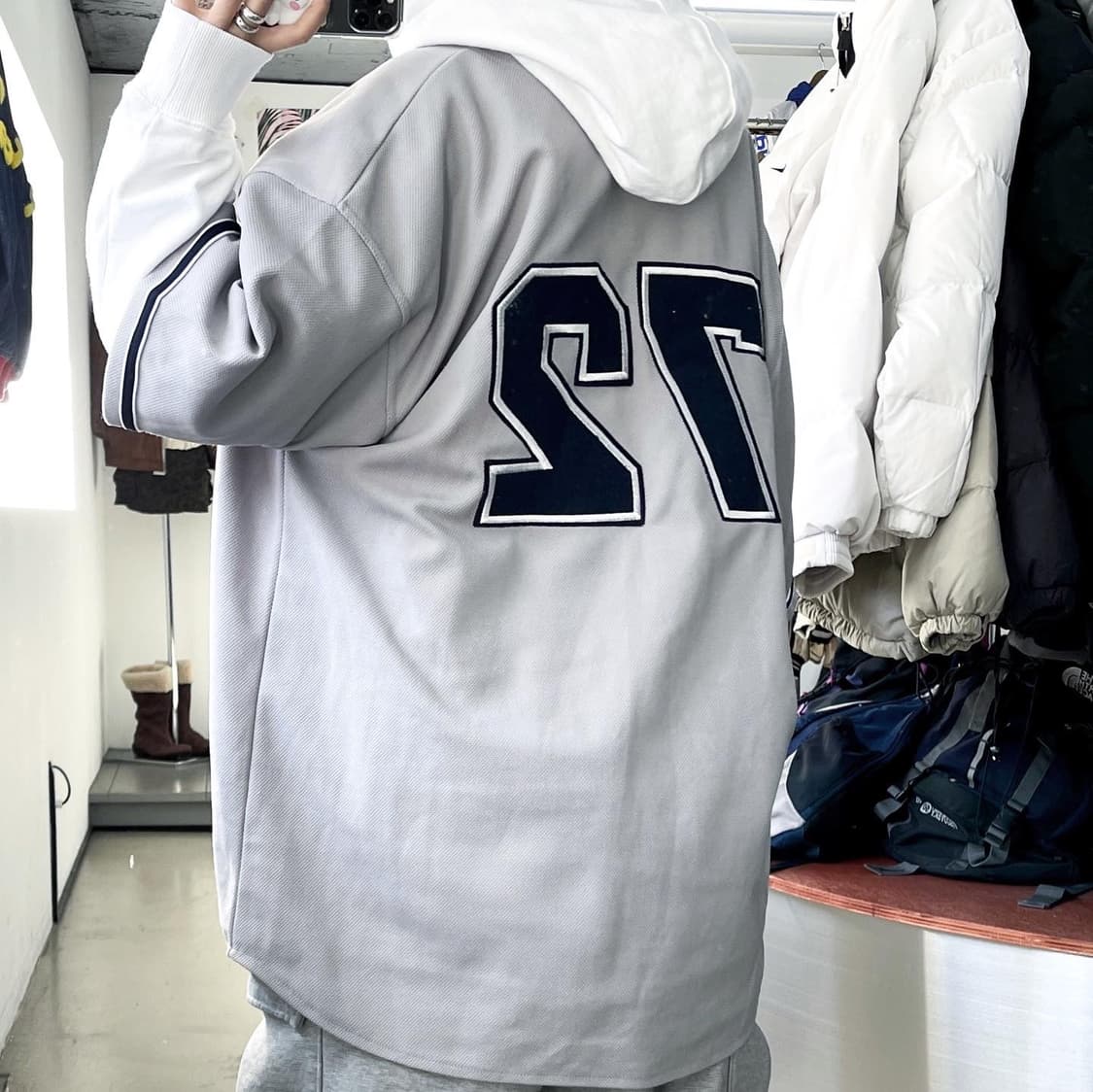 에코 90‘s 리노 엠브로이드 빅사이즈 베이스볼 져지 상품이미지2