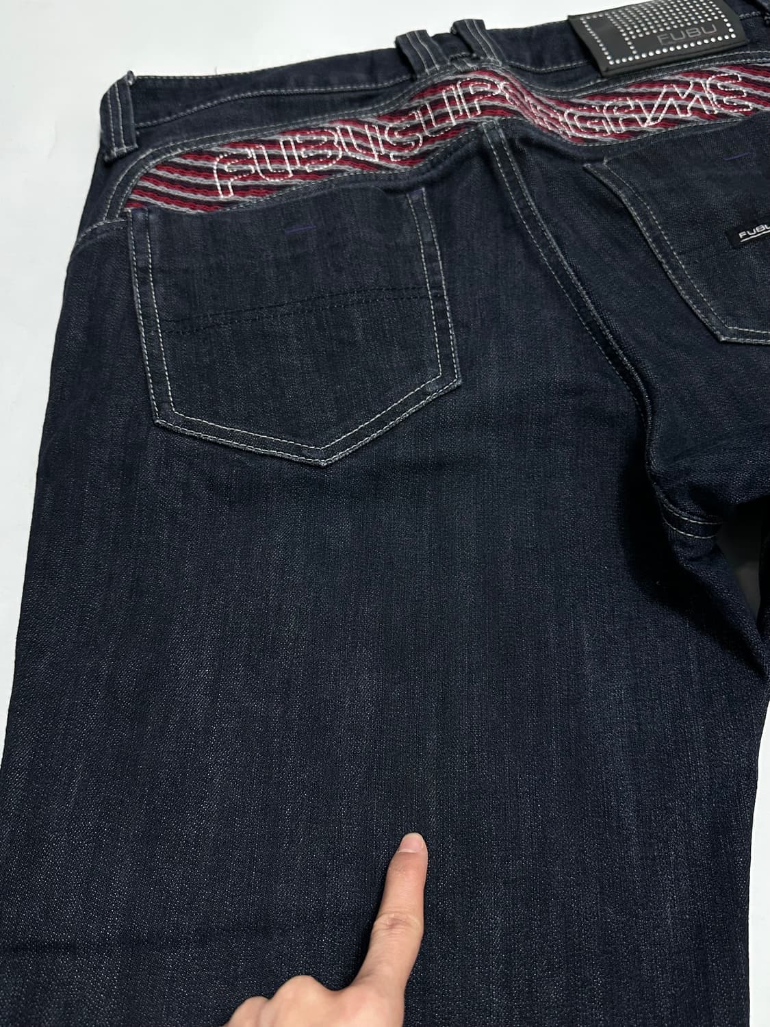 fubu 후부 00s 백 디테일 데님팬츠 청바지 상품이미지7