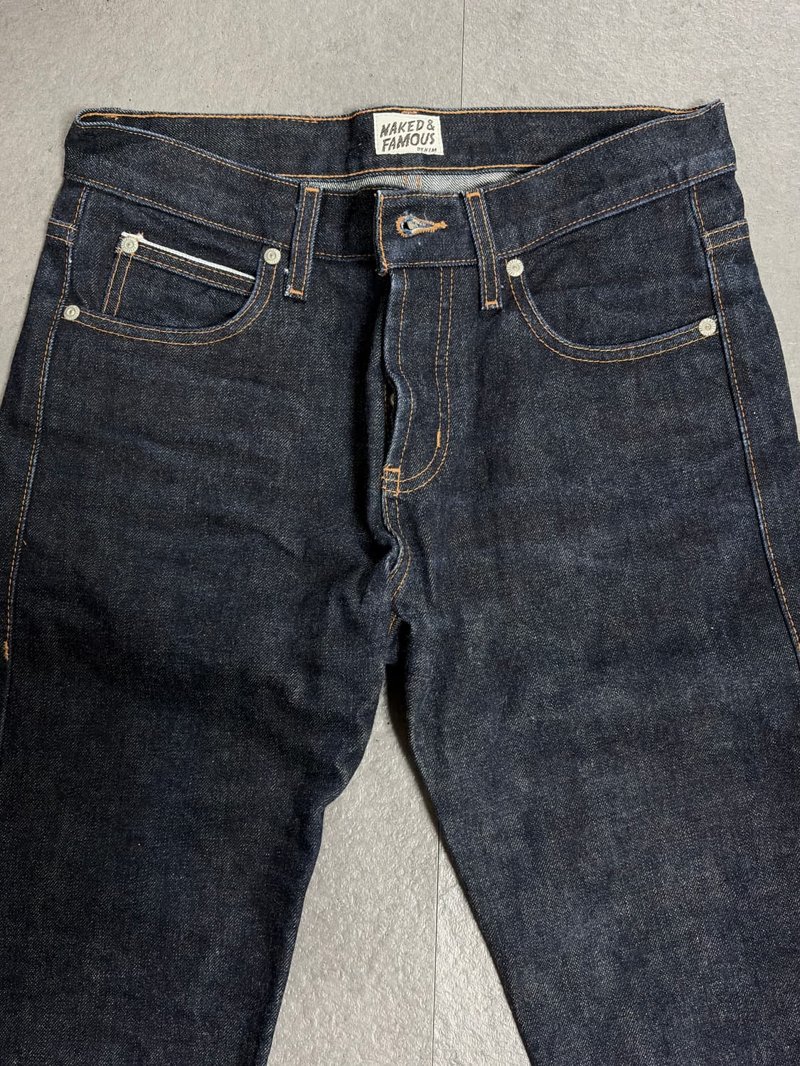 네이키드앤페이머스 딥인디고셀비지 스키니가이 30사이즈 상품이미지2