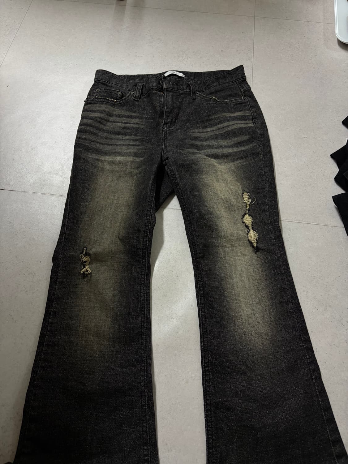 이네기 스모크 미드라이즈 부츠컷 팬츠M 상품이미지1