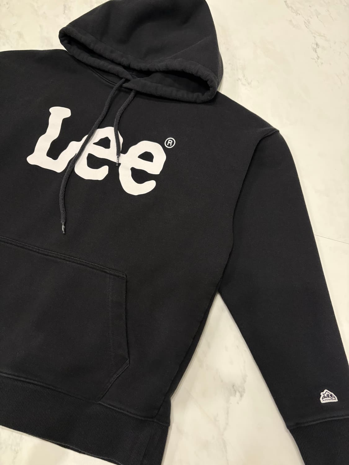 lee big twich loose fit hoodie black 상품이미지2