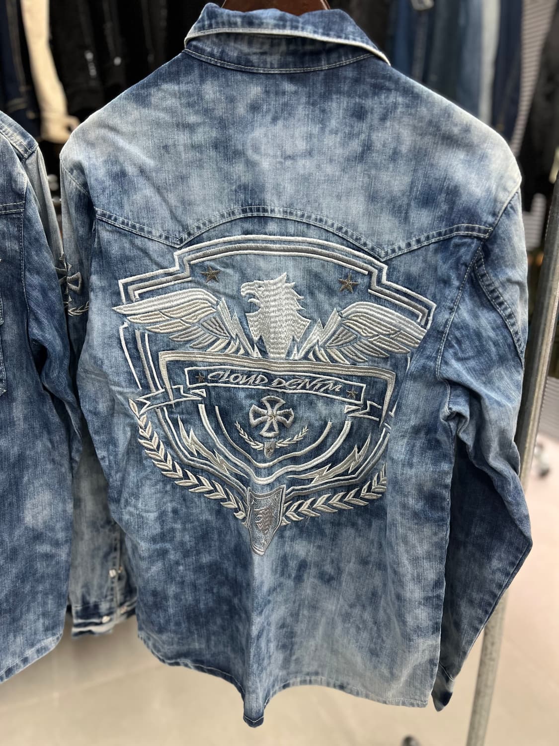 No.08 독수리 자수 워싱 남방   상품이미지2