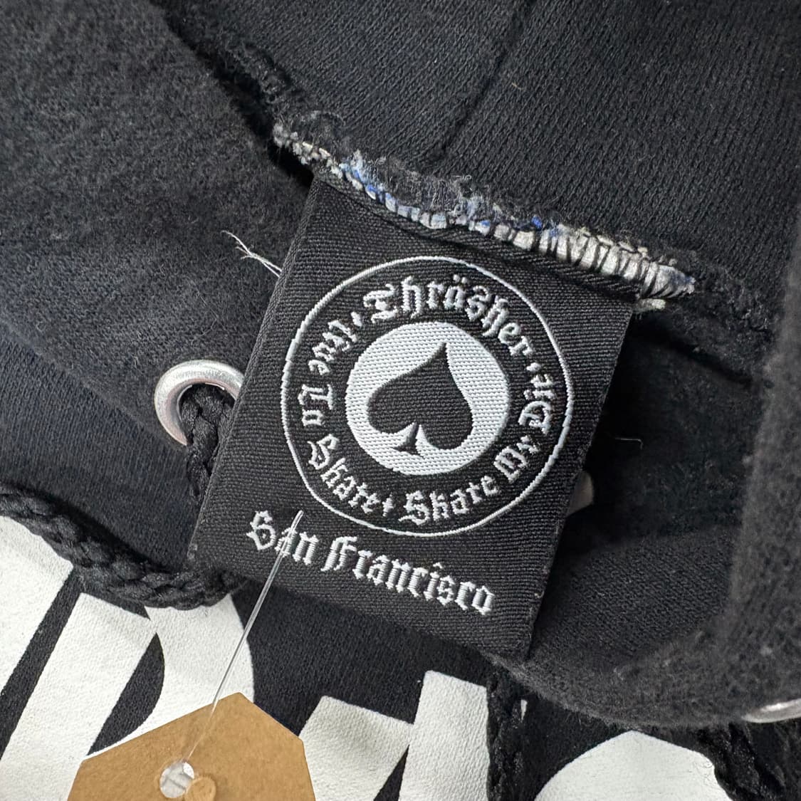 (105)트래셔 블랙 스파이더 웹 후드 상품이미지5