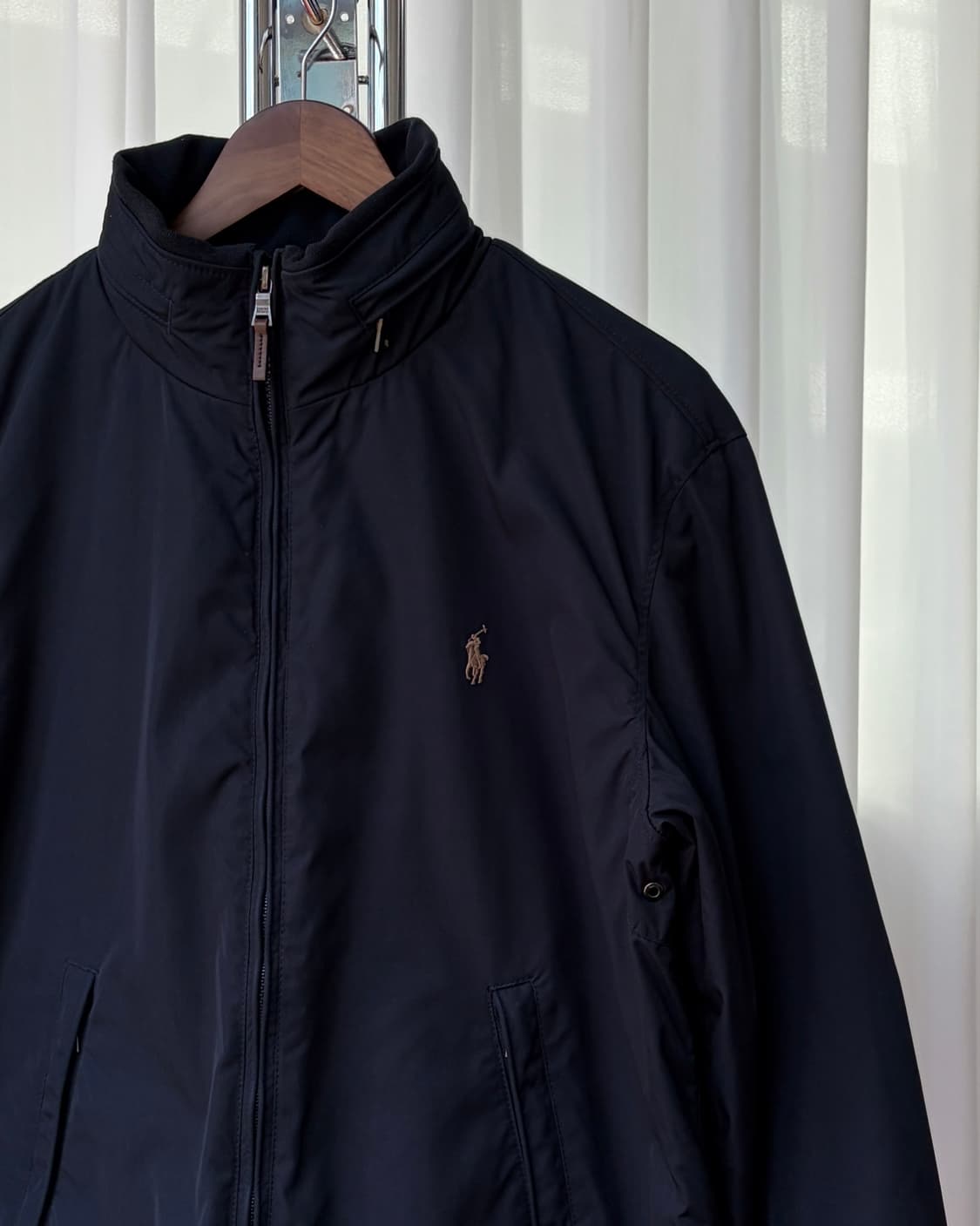 [L]폴로 랄프로렌 모크넥 폴리쉘 블루종 페리 자켓 navy 상품이미지2