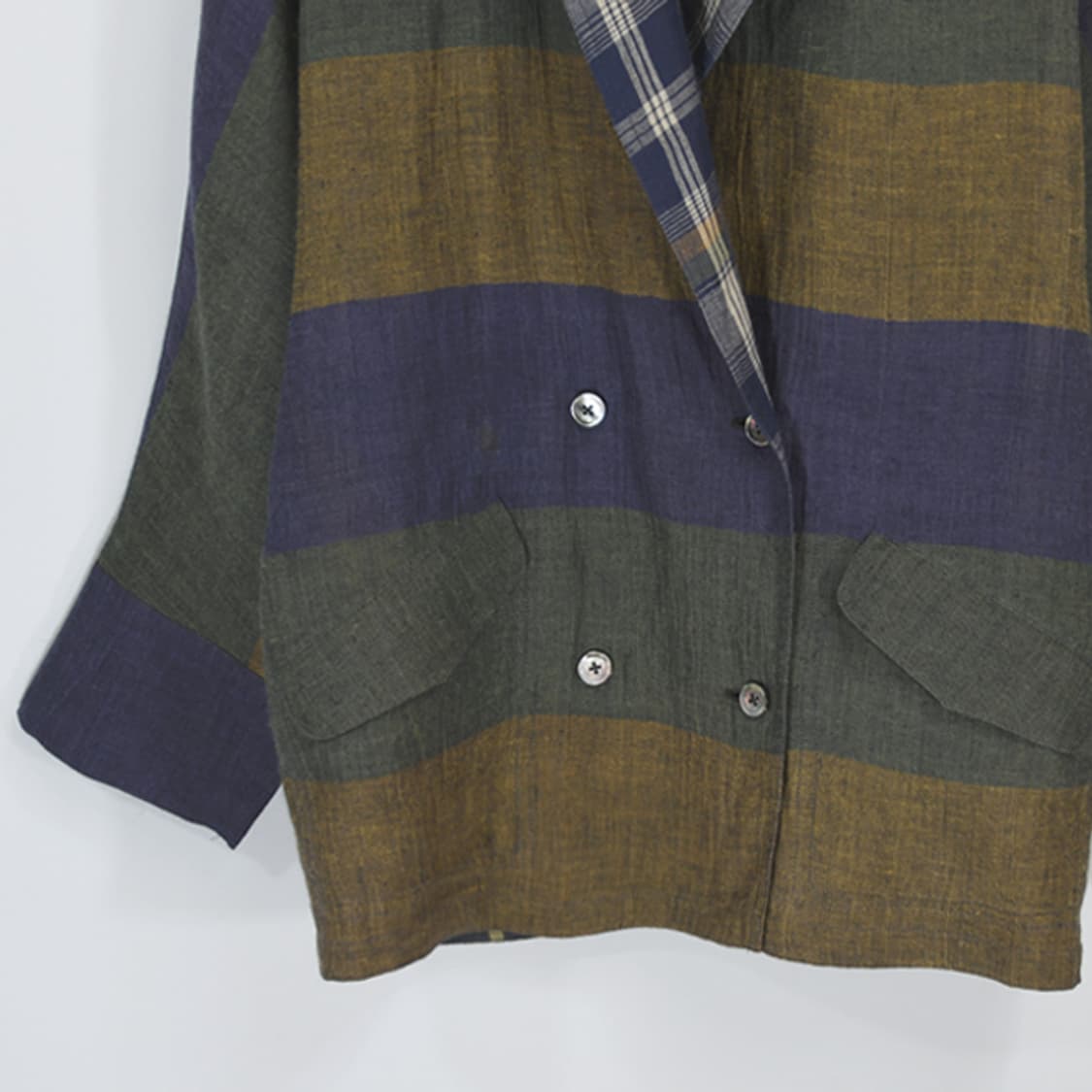 issey miyake 리버시블린넨더블자켓 상품이미지6