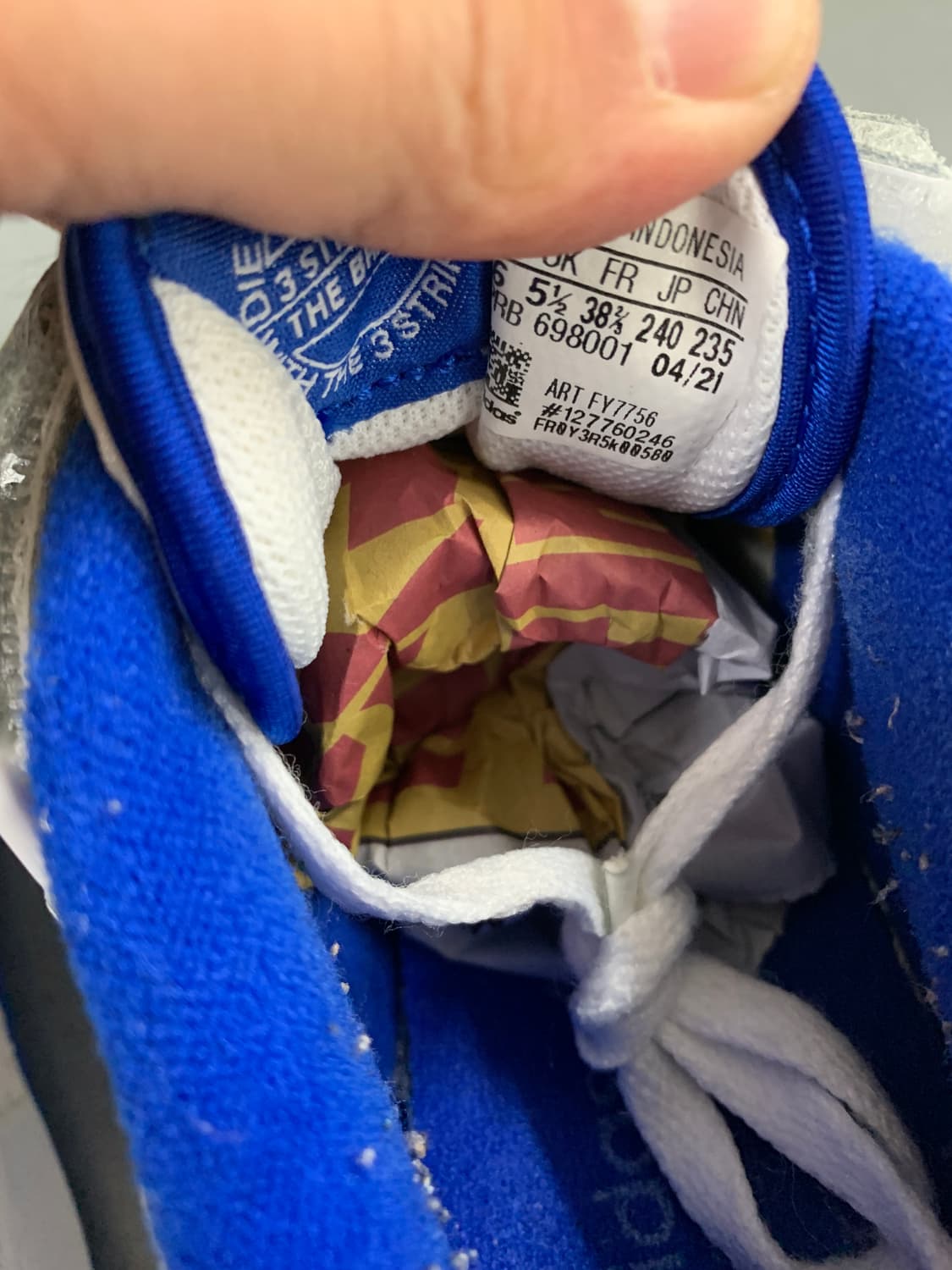 아디다스 포럼 로우 화이트 로얄 블루 240 상품이미지8