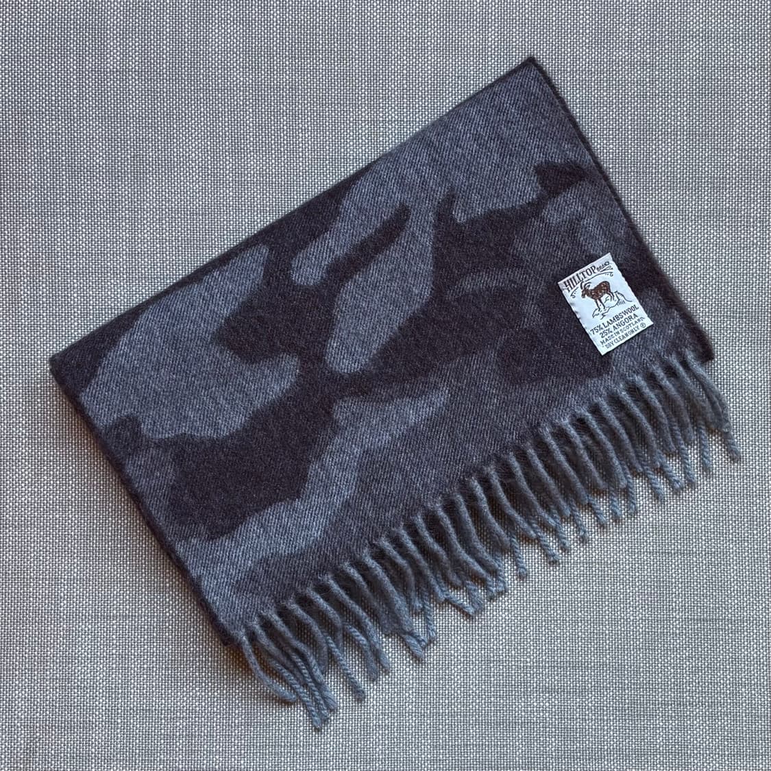 Scotland 힐탑 브랜드 울 앙고라 카모 머플러  상품이미지6