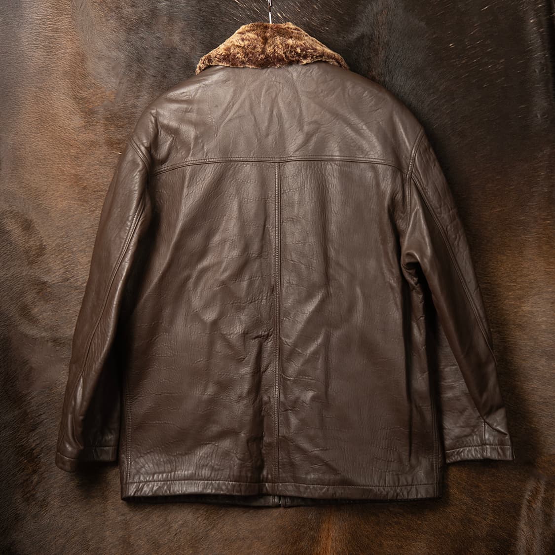 [107] 90s 입생로랑 쉽스킨 레더자켓 ESSES 상품이미지5