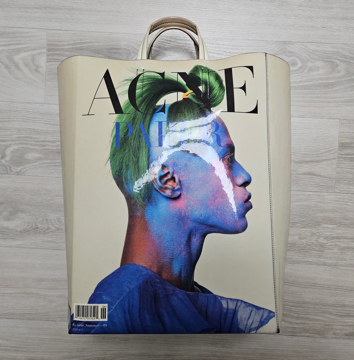 17FW 아크네스튜디오 베이커 프린트 PVC 토트백 상품이미지1