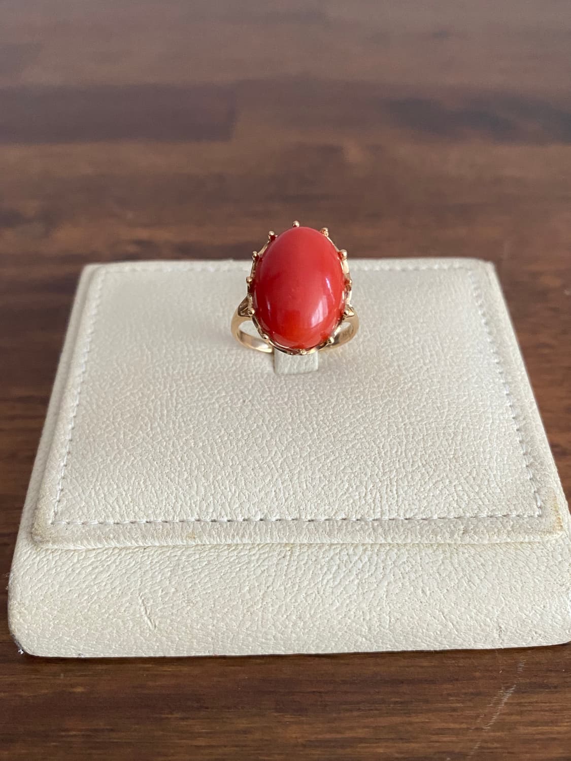 천연 산호 반지(14K) 상품이미지6