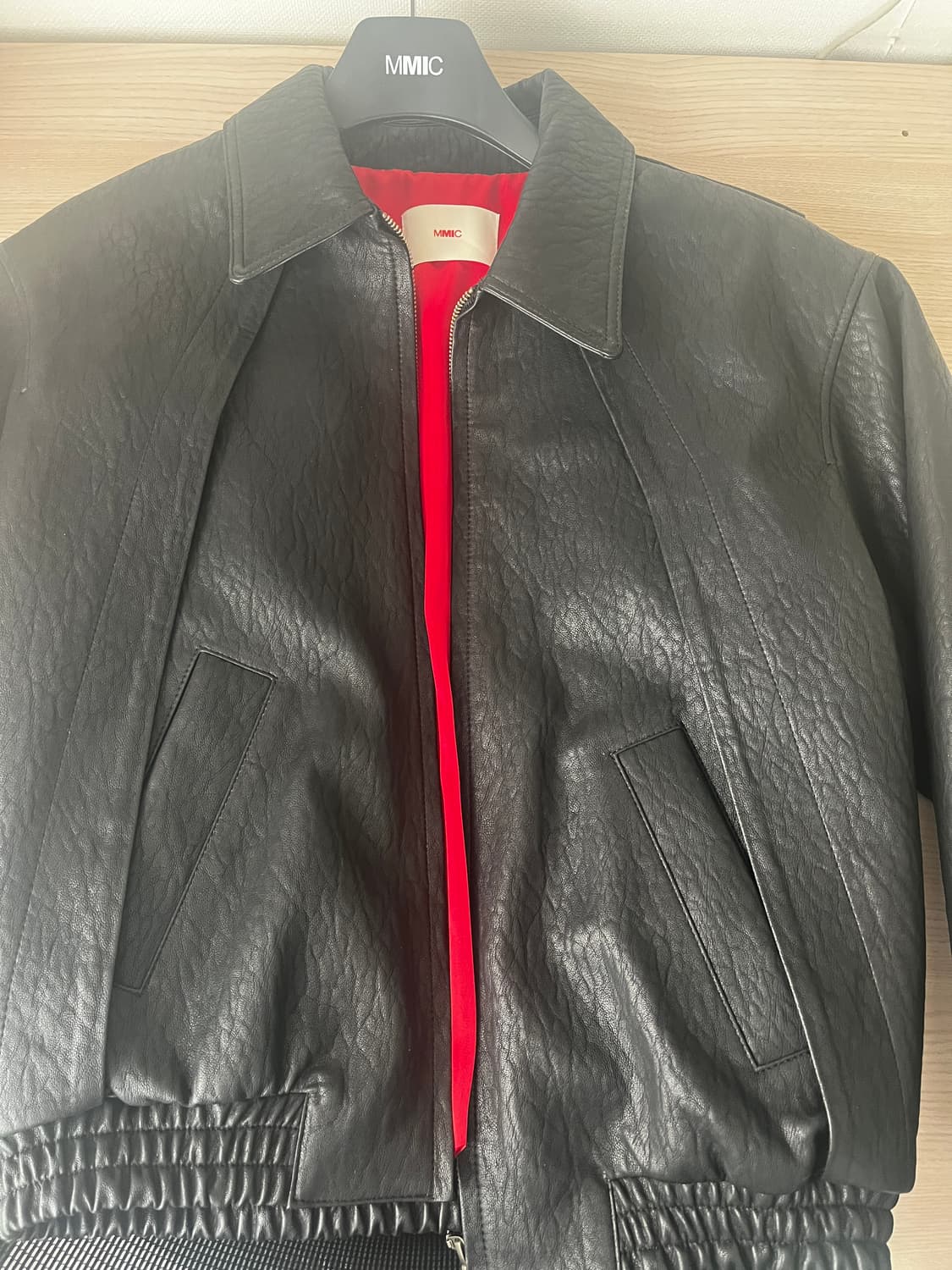 Mmic 레더 자켓 상품이미지2