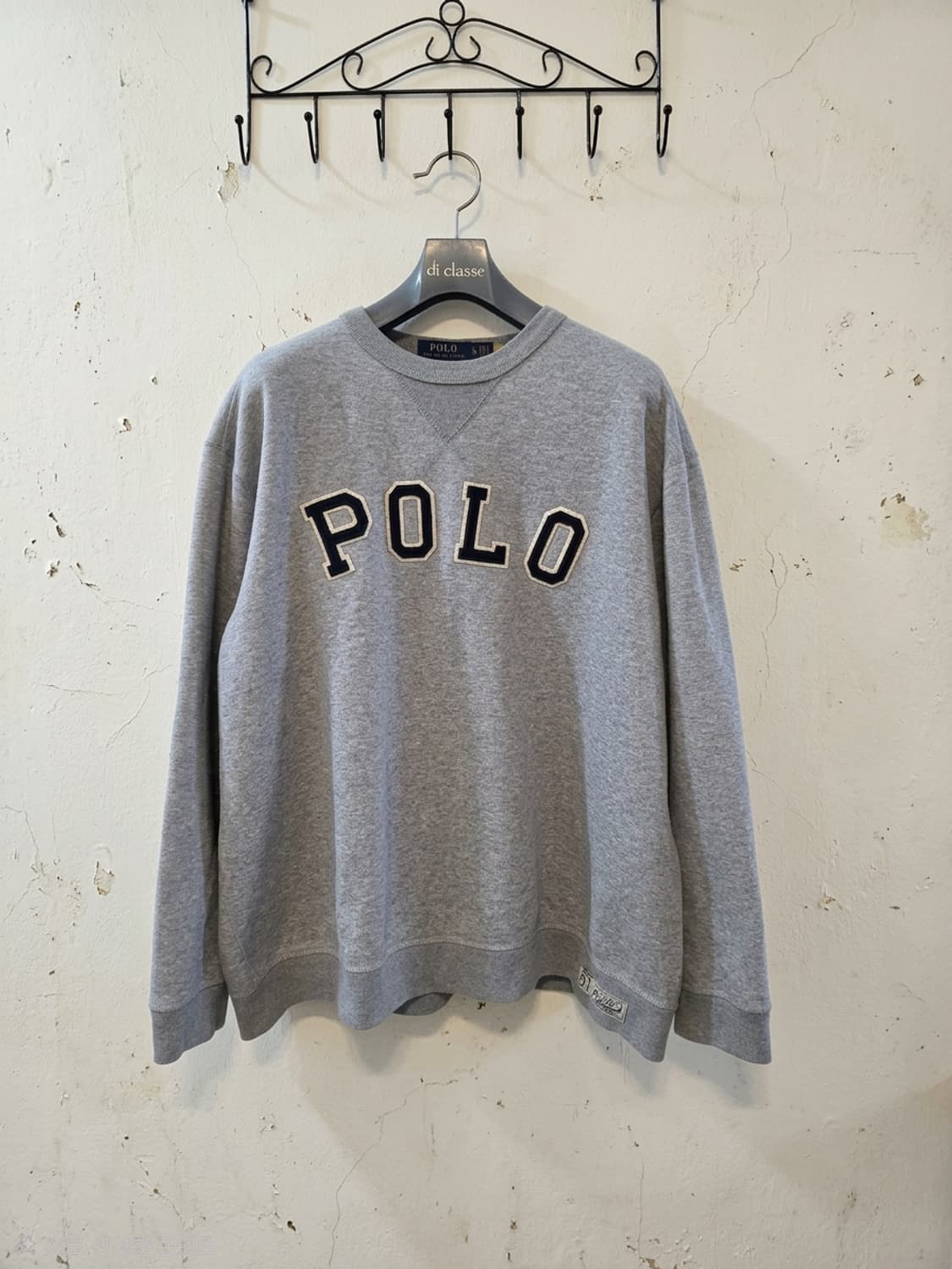 폴로 랄프로렌 그레이 로고 맨투맨 티셔츠 XL 상품이미지1