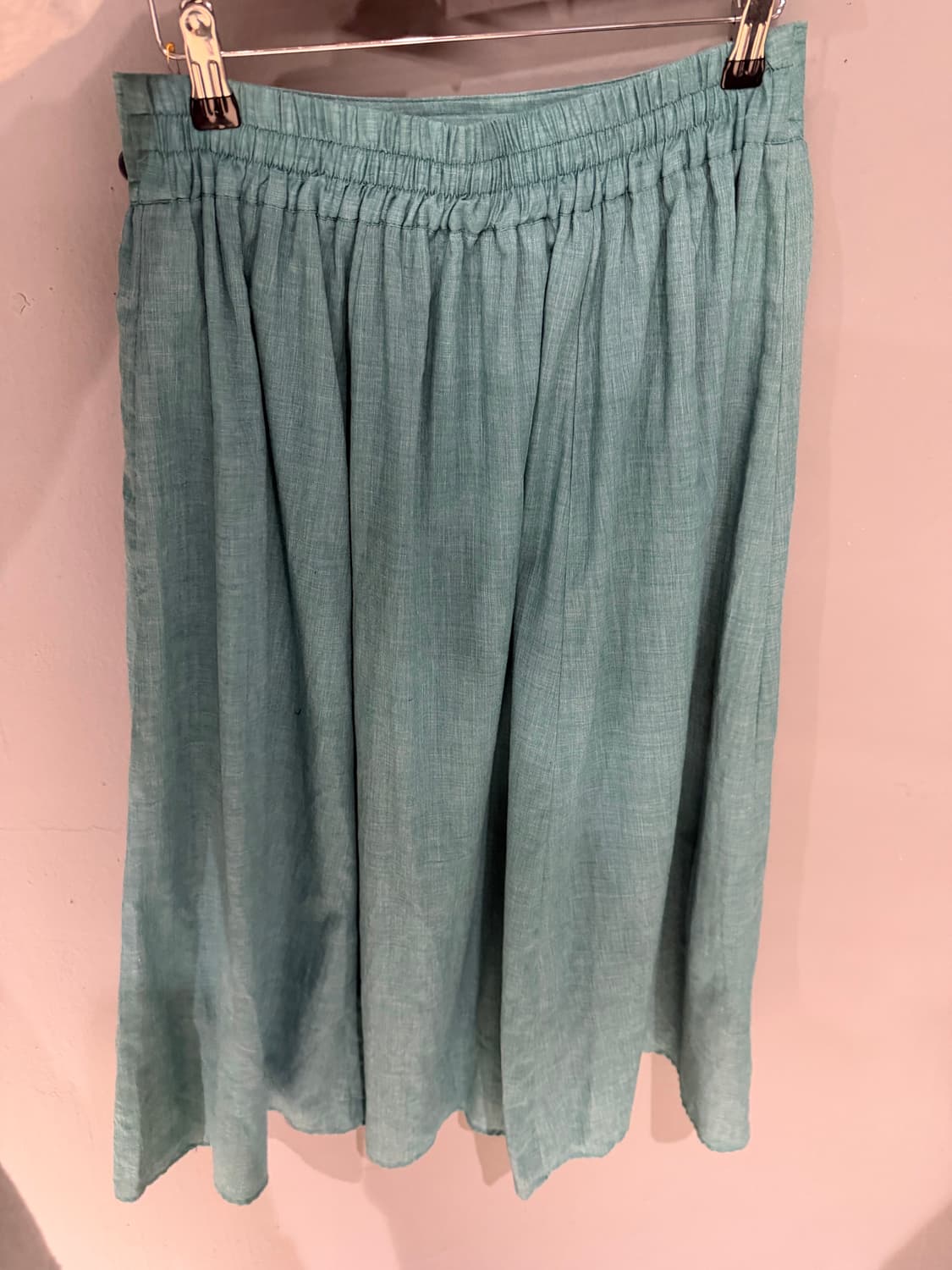 side button point mint long skirt 상품이미지8