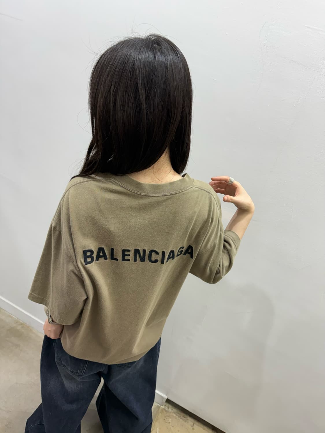 발렌시아가 로고 오버핏 티셔츠 상품이미지7