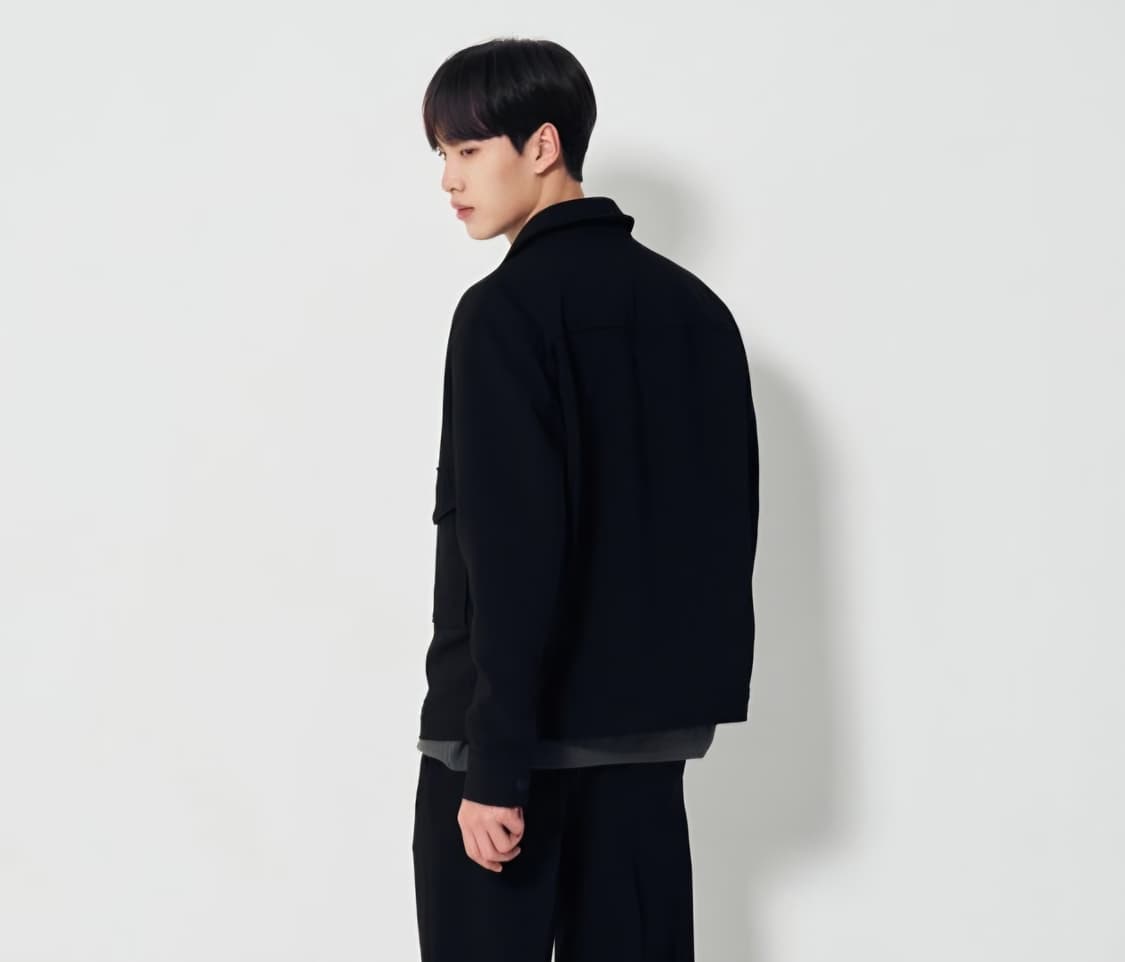 에잇세컨즈 블랙 트러커 자켓 새상품 상품이미지2