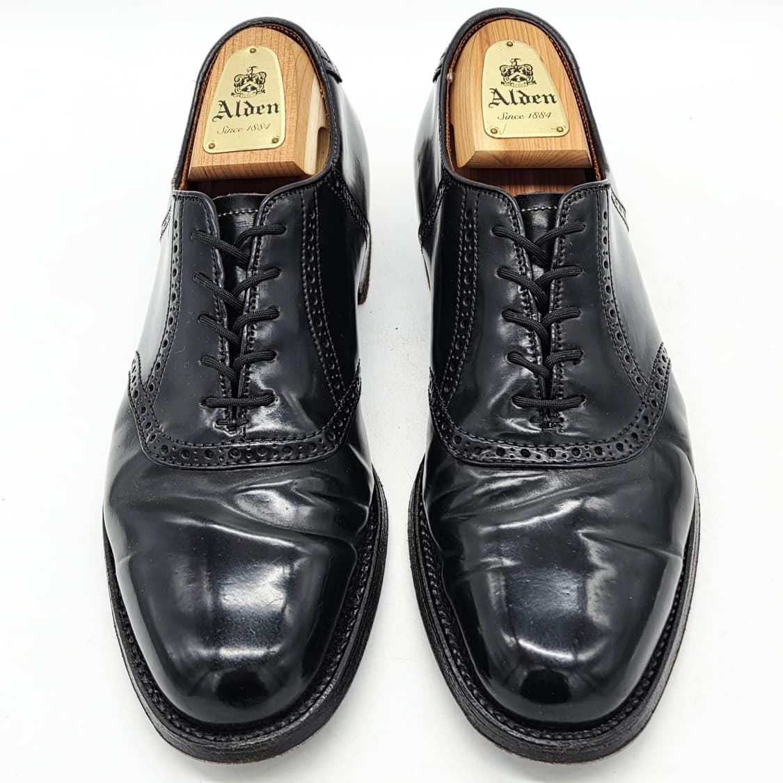 Alden 알든 993 쉘 코도반 새들슈즈 블랙 (8D) 상품이미지6