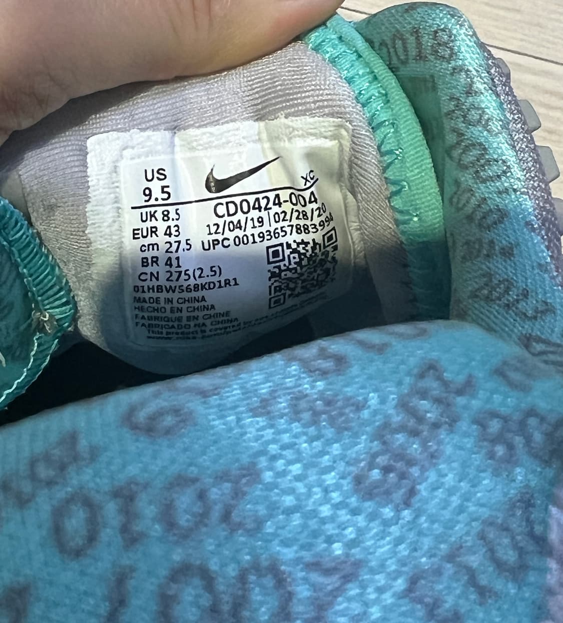 나이키 줌 베이퍼 케이지 4 라파 메탈릭실버 테니스화 275 새제품 상품이미지7