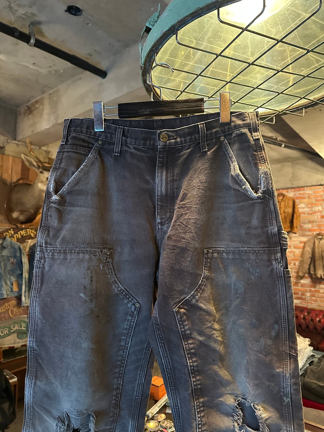 칼하트 B136 DKB 더블니 오리지널 덩가리 핏 워크 팬츠 상품이미지2