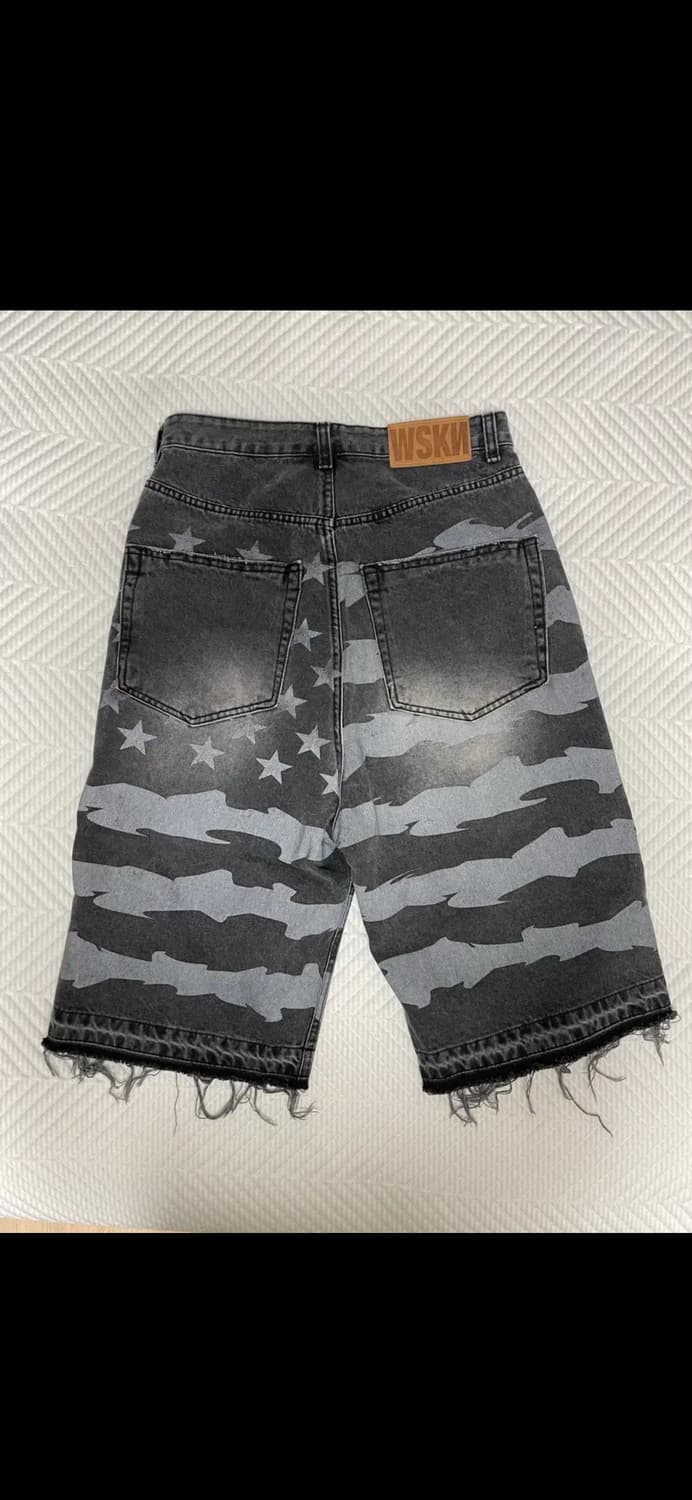 웨스켄 star spangled denim 1사이즈 성조기 버뮤다 상품이미지2