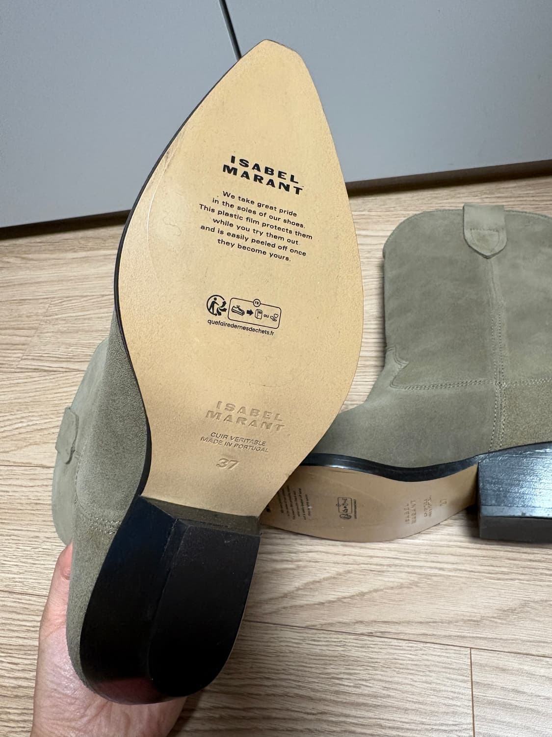 이자벨마랑 듀에르토 스웨이드 웨스턴 부츠 상품이미지3