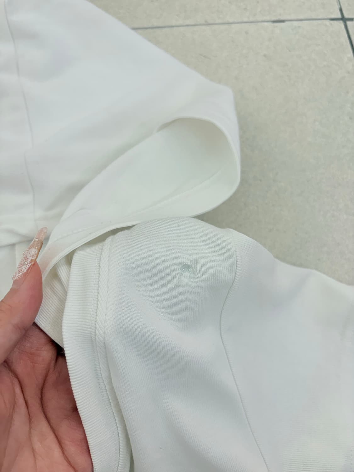 화이트 셔링 프린팅 반팔 상품이미지5