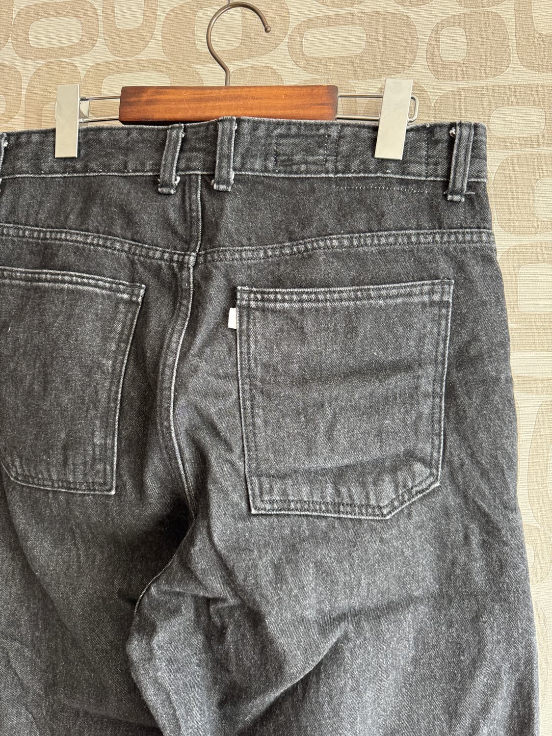 Youth 유스 Wide Denim 와이드 데님 흑청 팬츠 바지 L 상품이미지5