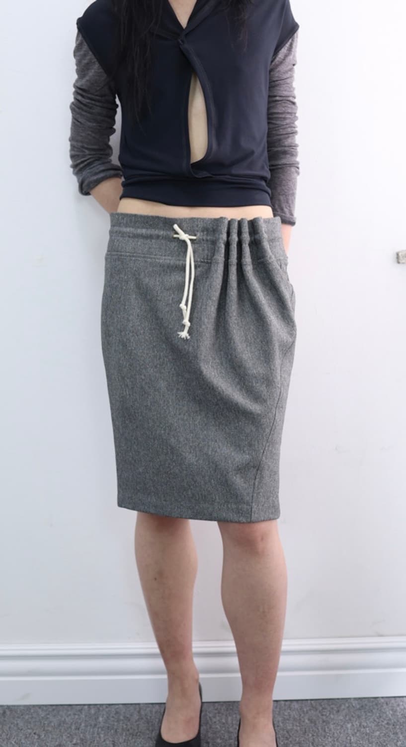 울리카상투스 curtain midi skirt 상품이미지2