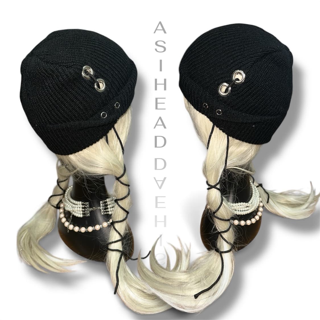 아일렛 핀턱 롱 레이스 커스텀 숏 비니 상품이미지5