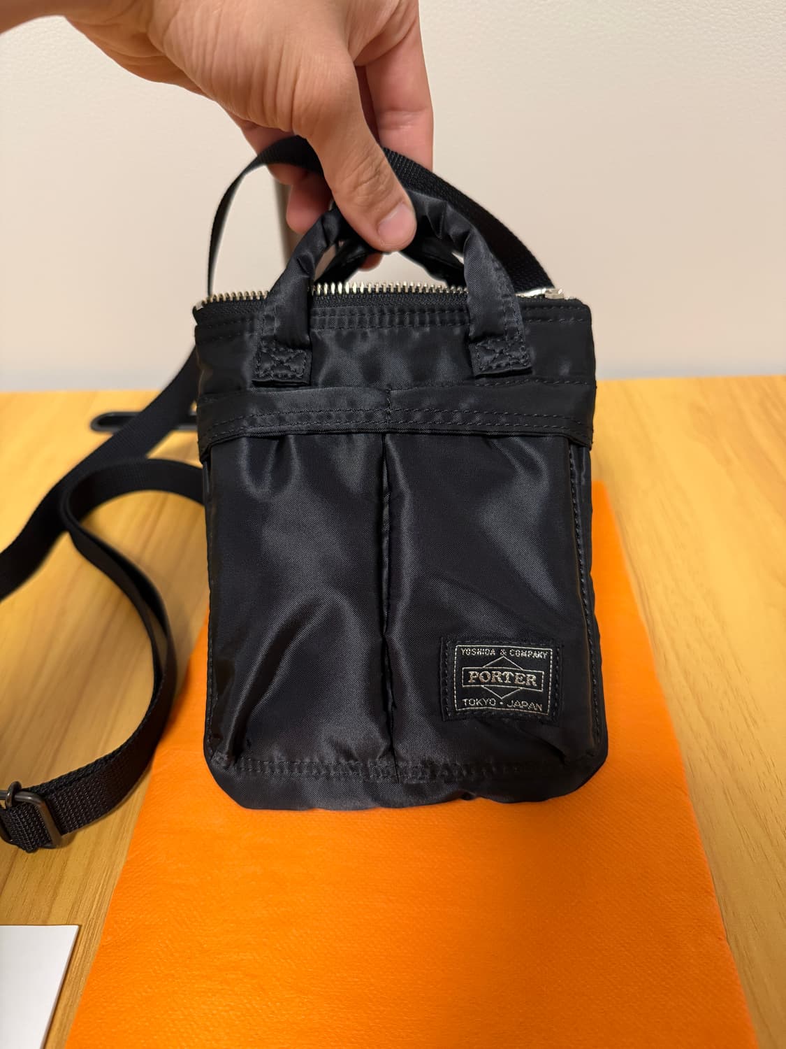 요시다 포터 하울 헬멧백 미니 숄더백(크로스백) 블랙 상품이미지4